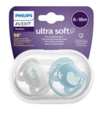 PHILIPS AVENT Cumlík Ultrasoft Premium Zvieratko 6-18m 2 ks