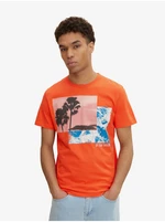 Orange Men's T-Shirt Tom Tailor - Men's