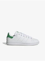 Bílé dětské tenisky adidas Originals Stan Smith J - Kluci