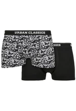 Organic Boxer Shorts 2-Pack Detail aop+black