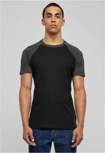 Raglan contrasting t-shirt blk/cha