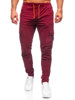 Pantaloni joggers cargo bordo Bolf R8702