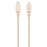 Kábel WG USB-C/Lightning, MFi, 1m (8107) zlatý dátový kábel • USB-C/Lightning • vhodný na prenos dát aj nabíjanie • certifikácia PFI • dĺžka 1 m