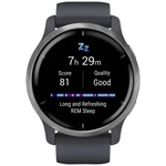 Garmin Venu 2 smart hodinky  45 mm  granit sivá