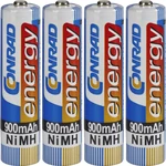 Conrad energy HR03 mikrotužkový akumulátor typu AAA  Ni-MH 900 mAh 1.2 V 4 ks