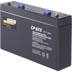 Conrad energy CE6V/7Ah 250129 olovený akumulátor 6 V 7 Ah olovený so skleneným rúnom (š x v x h) 151 x 94 x 34 mm plochý