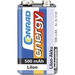 Conrad energy 6LR61 9 V akumulátor Li-Ion akumulátor 500 mAh 7.4 V 1 ks