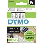 páska do štítkovača  DYMO D1 43613  Farba pásky: biela Farba písma:čierna 6 mm 7 m