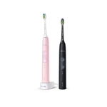 Set zubných kefiek Philips Sonicare ProtectiveClean HX6830/35 čierny/ružový súprava dvoch sonických elektrických zubných kefiek • tlakový senzor • Bru