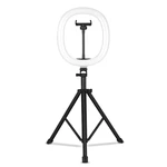 MZ-10 10 Inch Integrated Telescopic Folding Live Fill Light 3 Light Modes 10 Brightness Level Dimmable LED Ring Light fo