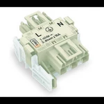 Síťový adaptér síťová zástrčka - síťová zásuvka počet kontaktů: 3, bílá, 25 ks