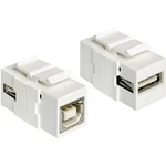 Adaptér USB 2.0 Delock [1x USB 2.0 zásuvka A - 1x USB 2.0 zásuvka B] bílá