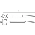 Gerustbauknarre 19 & 22 mm Bahco SC2RM-19-22