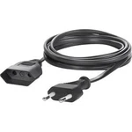 Napájecí prodlužovací kabel Basetech BT-1898918, IP20, černá, 5.00 m