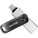 USB paměť pro smartphony/tablety SanDisk iXpand™ Flash Drive Go, 64 GB, USB 3.2 Gen 1 (USB 3.0), Lightning, černá, stříbrná