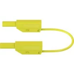 Stäubli SLK410-E/N bezpečnostní měřicí kabely [lamelová zástrčka 4 mm - lamelová zástrčka 4 mm] žlutá, 2.00 m