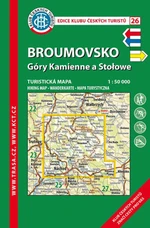 KČT 26 Broumovsko, Góry Kamienne a Stołowe 1:50 000