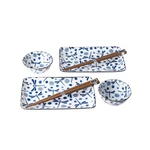 MADE IN JAPAN Sushi set hůlkami Blue Dragonfly