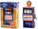 1954 Tokheim 350 Twin Gas Pump "Union 76 Minute Man Service" Dark Blue and Orange "Vintage Gas Pumps" Series 11 1/18 Diecast Model by Greenlight