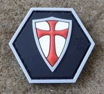 Nášivka Recte Faciendo Hexagon Shield JTG® - farebná (Farba: Viacfarebná)