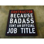 Nášivka JTG® CONTRACTOR - farebná