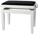GEWA Piano Bench Deluxe Drevená klavírna stolička White Gloss