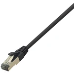 LogiLink CQ8093S RJ45 sieťové káble, prepojovacie káble CAT 8.1 S/FTP 10.00 m čierna bez halogénov 1 ks