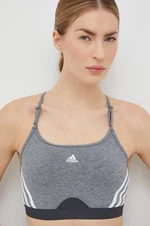 Športová podprsenka adidas Performance Aeroreact šedá farba