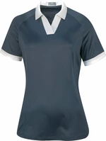 Callaway Womens Short Sleeve V-Placket Colourblock Odyssey Grey M Polo-Shirt