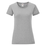 Iconic Grey Women's T-shirt in combed cotton Fruit of the Loom