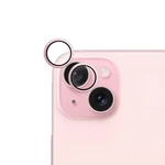 Ochranné sklo fotoaparátu Epico pro Apple iPhone 15/15 Plus, růžová