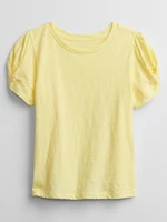 Žluté holčičí tričko GAP twist
