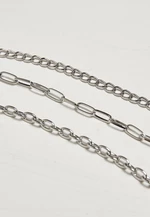 Necklace with razor blade - silver color