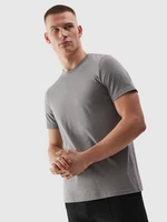 Pánské tričko regular s potiskem - šedé