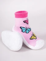 Yoclub Kids's Baby Girls' Anti-Skid Socks With Rubber Sole P1