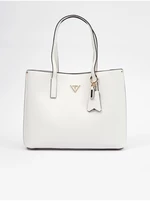 Women's cream handbag Guess Meridian - Women