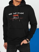 Men's black sweatshirt with Dstreet print