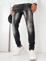 Men's Black Denim Joggers Dstreet