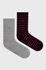 Ponožky Tommy Hilfiger dámské, fialová barva, 100001494