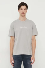 Bavlněné tričko Calvin Klein šedá barva, K10K111346