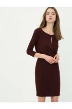 Koton Women's Claret Red Dress