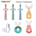 1/2/5PC Baby Soft Silicone Training Toothbrush Baby Children Dental Oral Care Tooth Brush Tool Baby kid tooth brush Infant items