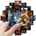 10/50/52PCS Cartoon Mortal Kombat Graffiti Sticker Laptop Guitar Skateboard Water Cup Mobile Phone Gift Toy Sticker Wholesale