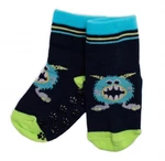Dětské ponožky s ABS Příšerky - granát, vel. 27-30
