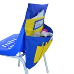 Large Capacity Chairback Pocket Chart Storage Bag Foldable Classroom Pockets Washable Chair Pockets Organizer Classroom