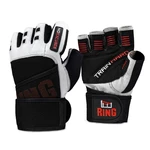 Fitness rukavice inSPORTline Shater  XXL  černo-bílá