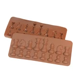 Food Grade Silicone Chess Handmade Chocolate Waffles Baking Molds Cake Dessert Flip Sugar Bar Ice Tray Model Candy Bar Bakeware