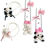 Bowknot Panda Design Mobile Phone Crossbody Chain Stand Back Clip Holder Detachable Lanyard Neck Strap for Drop Shipping