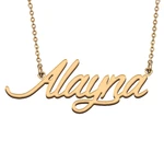 Alayna Custom Name Necklace Customized Pendant Choker Personalized Jewelry Gift for Women Girls Friend Christmas Present