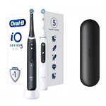 Oral B Elektrická zubná kefka iO Series 5 Matt Black + Quite White Duo Pack